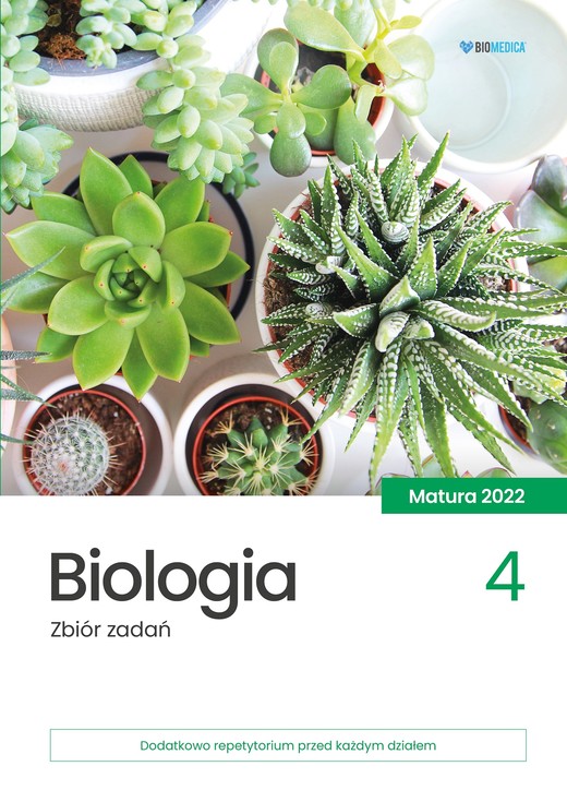 okładka Biologia zbiór zadań matura 2022 Tom 4 książka