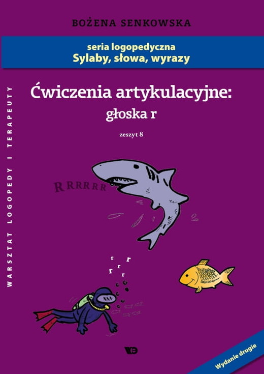 okładka Ćwiczenia artykulacyjne Zeszyt 8 Głoska r książka