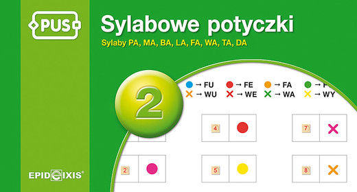 okładka PUS Sylabowe potyczki 2 Sylaby PA, MA, BA, LA, FA, WA, TA, DA książka