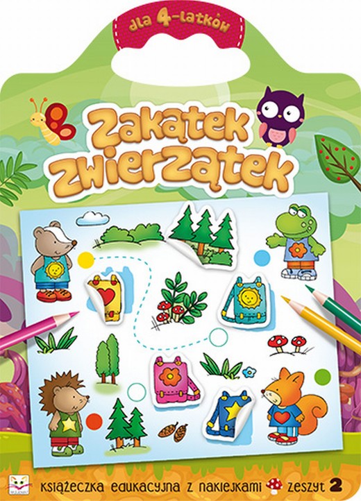 okładka Zakątek zwierzątek dla 4-latków zeszyt 2 książka | Opracowanie zbiorowe