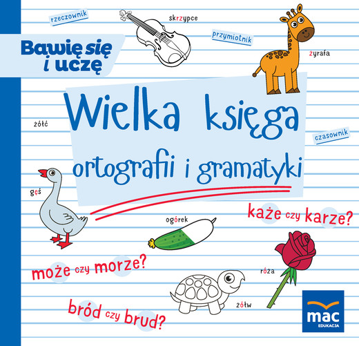 okładka Wielka księga ortografii i gramatyki książka