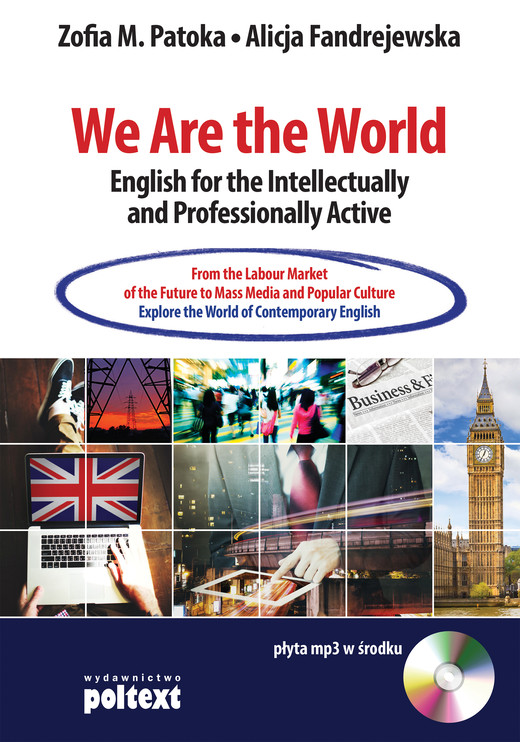 okładka We are the world english for the intellectually and professionally active + CD książka