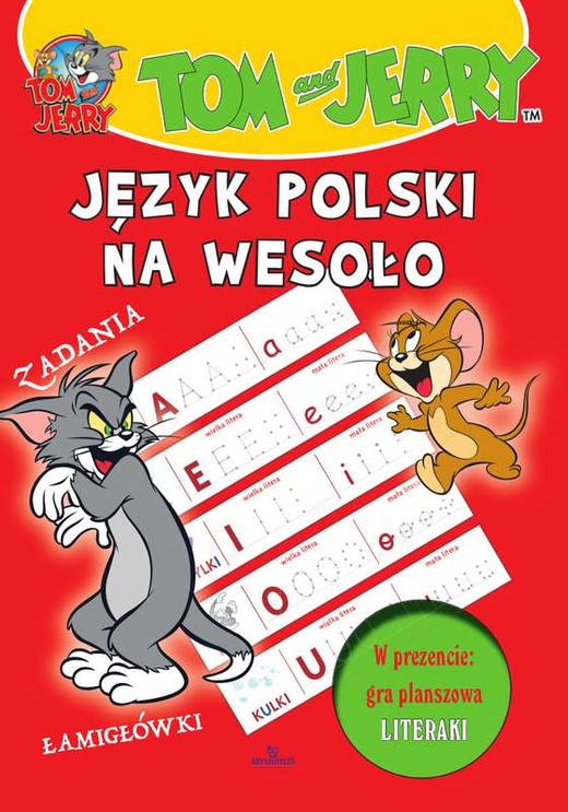 okładka Język polski na wesoło Tom i jerry książka | Opracowanie zbiorowe