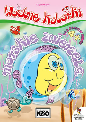 okładka Morskie zwierzęta wodne kolorki książka | Kopeć Krzysztof