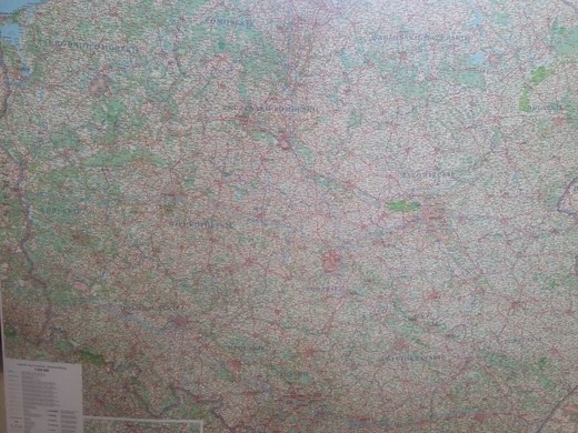 okładka Mapa ścienna Polski 1:650000 książka | Opracowanie zbiorowe