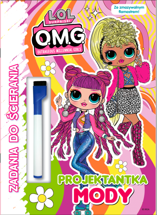 okładka Projektantka mody. L.O.L. Surprise! Zadania do ścierania książka | Opracowanie zbiorowe