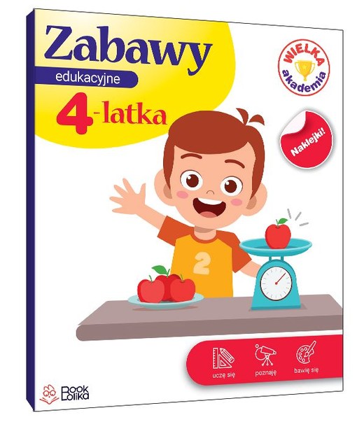 okładka Zabawy edukacyjne 4-latka. Wielka Akademia książka | Majewska Monika