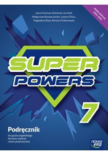 okładka Język angielski super powers NEON podręcznik dla klasy 7 szkoły podstawowej EDYCJA 2023-2025 książka