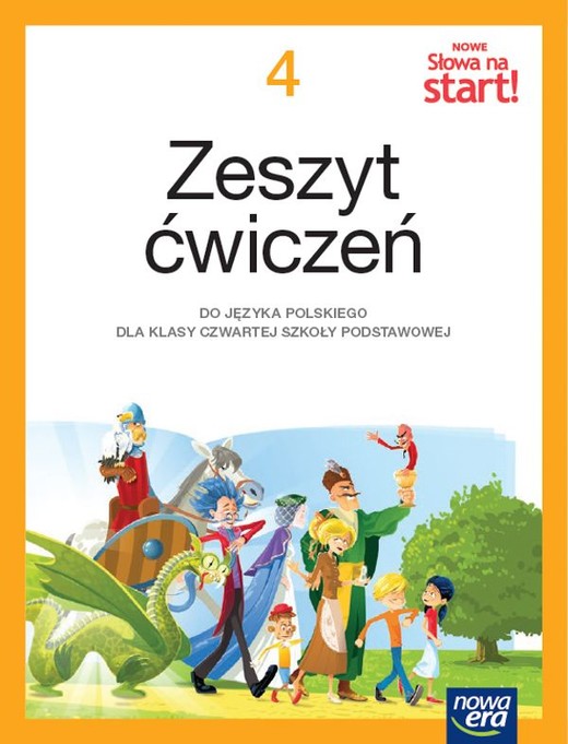 okładka Język polski słowa na start! NEON zeszyt ćwiczeń dla klasy 4 szkoły podstawowej EDYCJA 2023-2025 książka | Krystyna Brząkalik