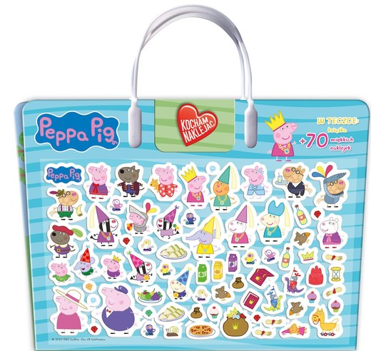 okładka Bajka dla Peppy. Świnka Peppa. Kocham naklejać książka | Opracowanie zbiorowe