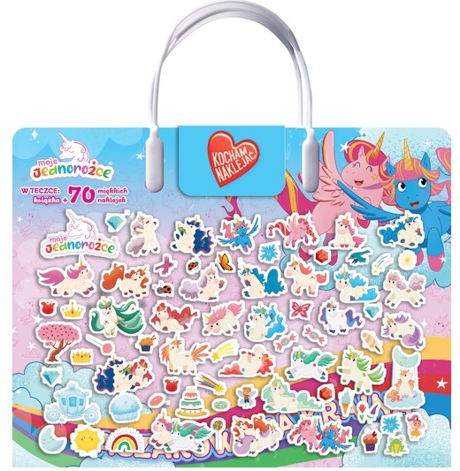 okładka Zaczarowana kraina. Moje Jednorożce. Kocham naklejać książka | Opracowanie zbiorowe