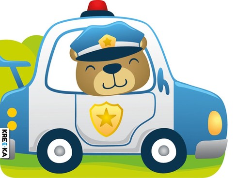 okładka Wóz policyjny. Pojazdy dla maluchów. Kolorowanka książka | Opracowanie zbiorowe