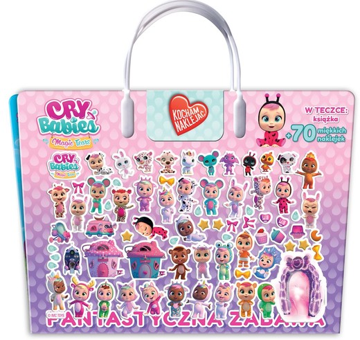 okładka Cry babies. Fantastyczna zabawa. Kocham naklejać książka | Opracowanie zbiorowe