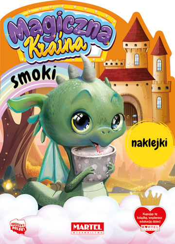 okładka Smoki z naklejkami. Magiczna kraina książka | Salamon Katarzyna