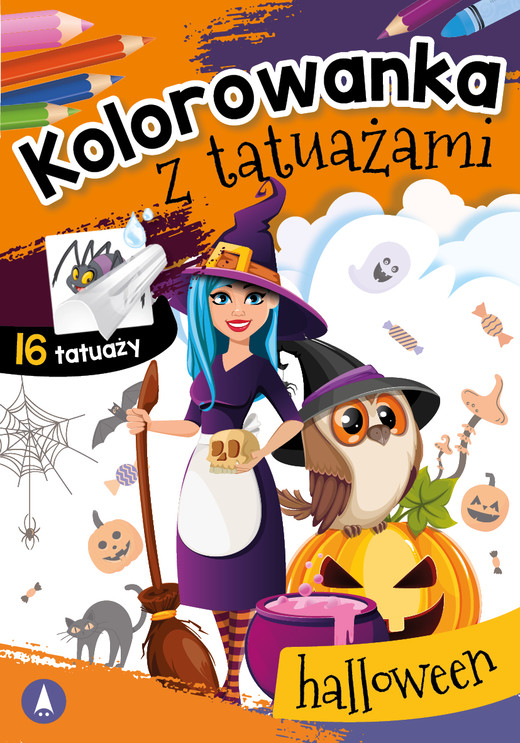 okładka Halloween. Kolorowanka z tatuażami książka | Opracowanie zbiorowe