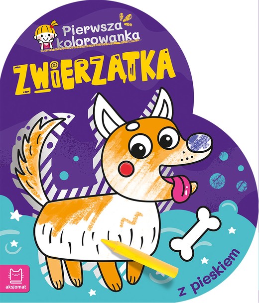 okładka Pierwsza kolorowanka z pieskiem. Pierwsza Kolorowanka. Zwierzątka książka | Agnieszka Bator