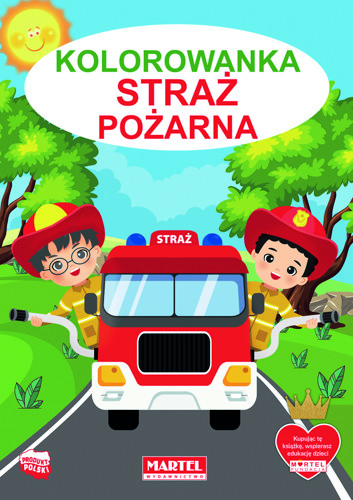 okładka Straż pożarna. Kolorowanka książka