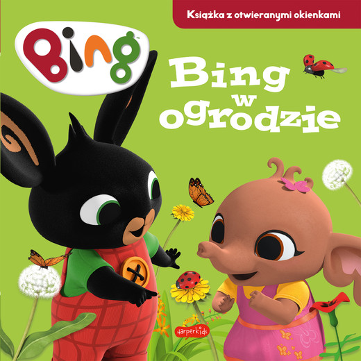 okładka Bing w ogrodzie. Książka z okienkami książka | Emma Drage