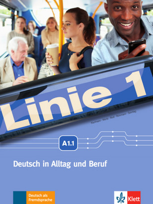 okładka Linie 1 A1. 1. Podręcznik i ćwiczenia + dvd-rom książka