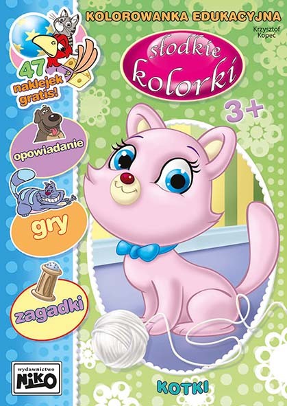 okładka Kotki. Słodkie kolorki książka | Kopeć Krzysztof