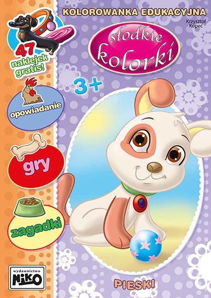okładka Pieski. Słodkie kolorki książka | Kopeć Krzysztof