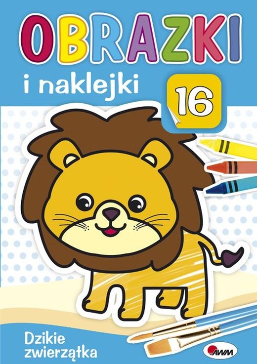 okładka Dzikie zwierzątka. Obrazki i naklejki książka | Kozera Piotr
