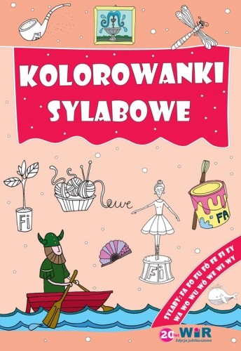 okładka Kolorowanki sylabowe Sylaby ze spółgłoskami F,W książka | Praca Zbiorowa