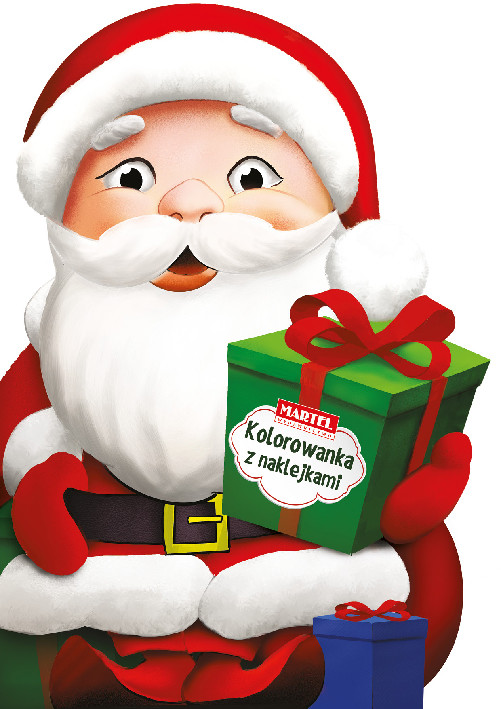 okładka Mikołaj. Kolorowanka z naklejkami. Wykrojnik książka | Adam Gdula