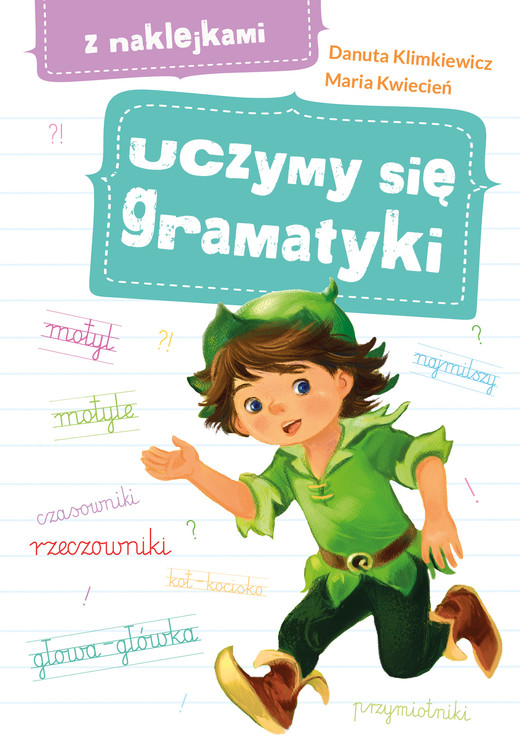 okładka Uczymy się gramatyki z naklejkami książka | Danuta Klimkiewicz, Maria Kwiecień
