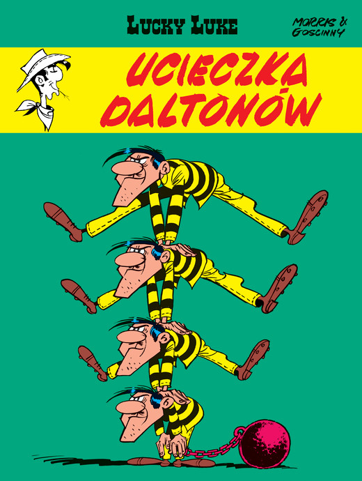 okładka Ucieczka daltonów Lucky Luke Tom 15 książka | Morris