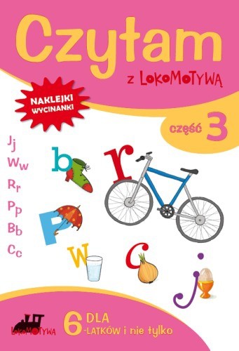 okładka Zeszyt dla sześciolatków czytam z lokomotywą cześć 3 j w r p b c książka | Małgorzata Dobrowolska