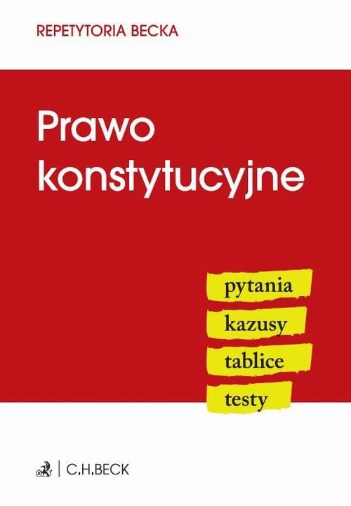 okładka Prawo konstytucyjne repetytoria becka książka | Opracowanie zbiorowe