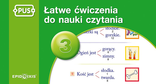 okładka PUS Łatwe ćwiczenia do nauki czytania część 3 książka