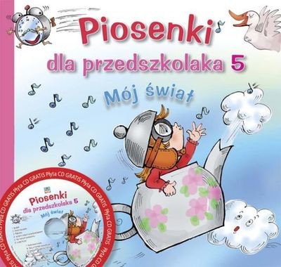 okładka Piosenki dla przedszkolaka 5 + CD książka | Opracowanie zbiorowe