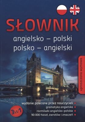 okładka Słownik angielsko-polski polsko-angielski gramatyka rozmówki 90 000 haseł książka | Opracowanie zbiorowe
