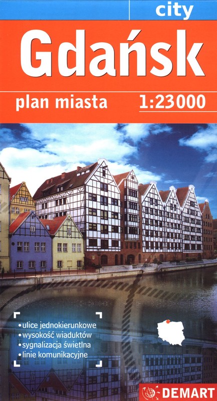 okładka Gdańsk plan miasta 1:23 000 książka | Opracowanie zbiorowe