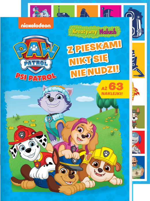 okładka Z pieskami nikt się nie nudzi. Psi Patrol. Kreatywny Maluch książka