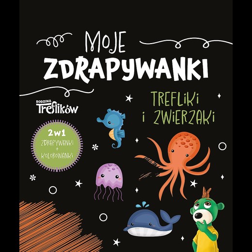 okładka Trefliki i zwierzaki. Moje zdrapywanki książka