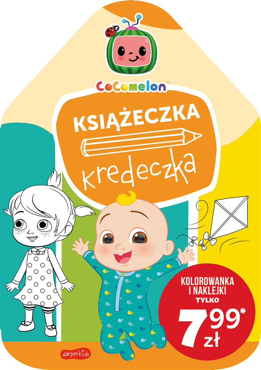 okładka Cocomelon. Książeczka kredeczka książka | Opracowanie zbiorowe