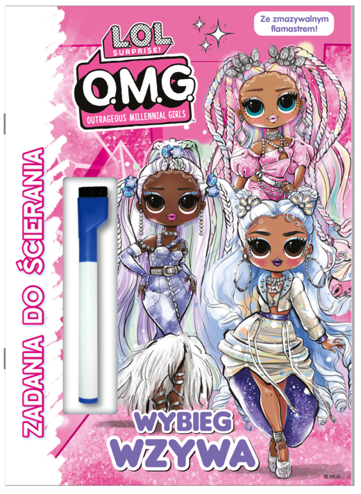 okładka Wybieg wzywa L.O.L. Surprise! Zadania do ścierania książka