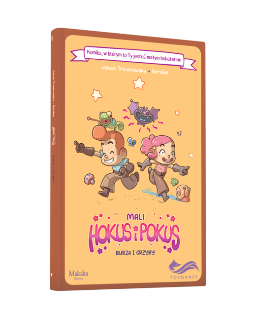 okładka Mali Hokus i Pokus. Burza i grzyby. Komiksy paragrafowe książka