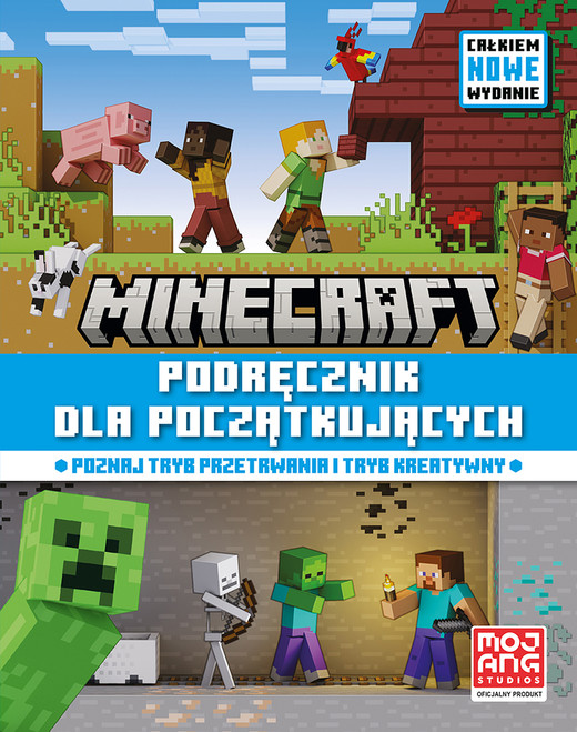 okładka Podręcznik dla początkujących. Całkiem nowe wydanie 2024. Minecraft książka