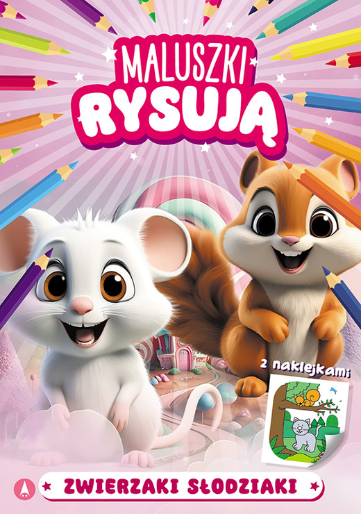okładka Zwierzaki słodziaki. Maluszki rysują książka