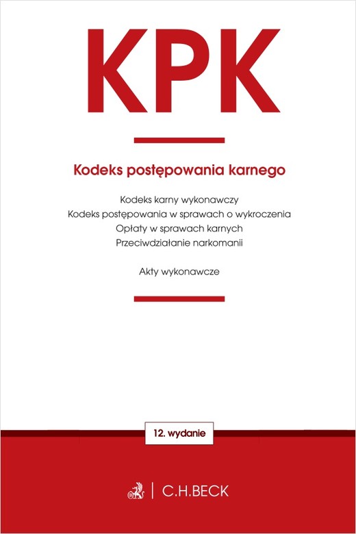 okładka KPK. Kodeks postępowania karnego oraz ustawy towarzyszące wyd. 12 książka