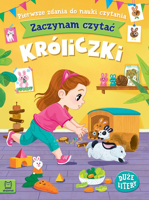 okładka Króliczki. Zaczynam czytać. Duże litery książka