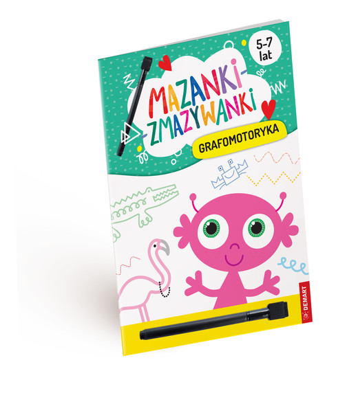 okładka Grafomotoryka. Mazanki-zmazywanki książka