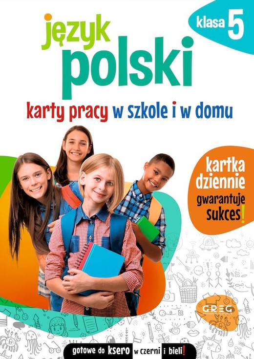 okładka Język polski. Karty pracy w szkole i w domu. Klasa 5 książka