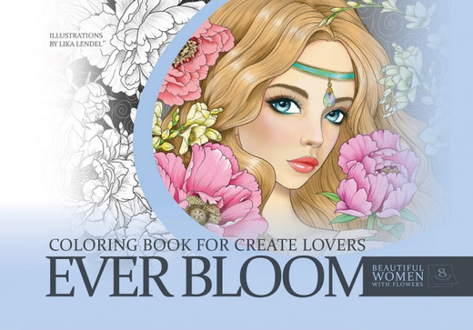 okładka Kolorowanka kreatywna A4 niebieska książka