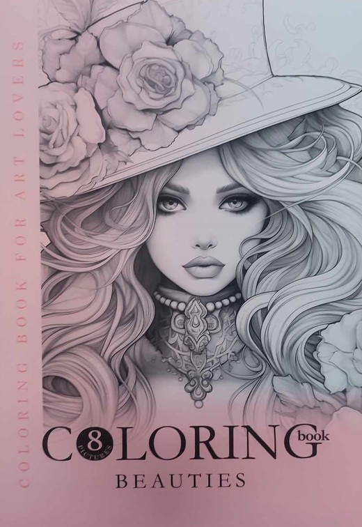 okładka Kolorowanka kreatywna A4 kapelusz książka