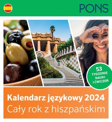 okładka Kalendarz językowy 2024 Cały rok z Hiszpańskim PONS książka